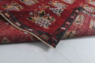 Ikat Design Vintage Anatolian Small Rug - Thumbnail