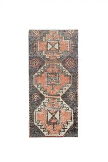 3x6 Handmade Vintage Accent Rug - Thumbnail