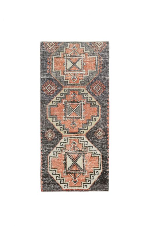 3x6 Handmade Vintage Accent Rug