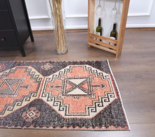 3x6 Handmade Vintage Accent Rug - Thumbnail