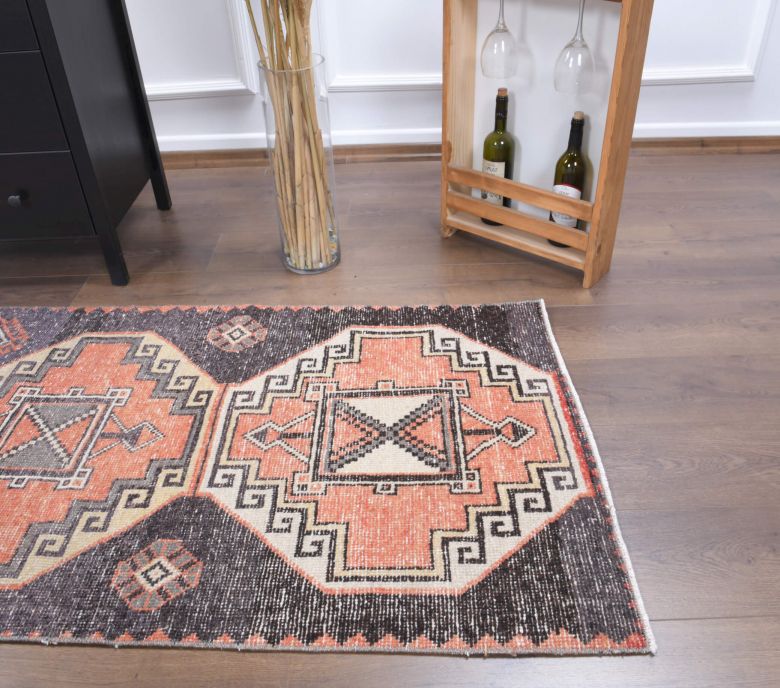 3x6 Handmade Vintage Accent Rug