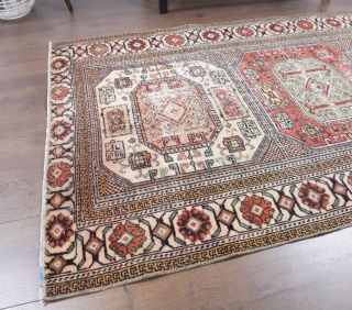 3x6 Handmade Vintage Area Rug - Thumbnail