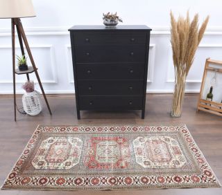 3x6 Handmade Vintage Area Rug - Thumbnail