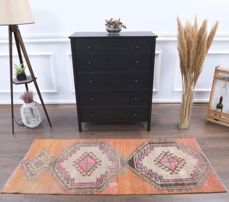 3x6 Handmade Vintage Area Rug