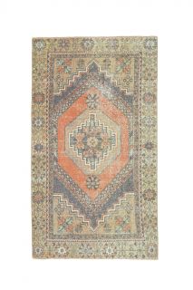 3x6 Handmade Vintage Area Rug - Thumbnail