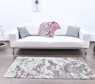 Vintage Distressed Anatolian Small Rug - Thumbnail