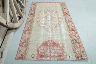 3x6 Vintage Handmade Distressed Area Rug - Thumbnail