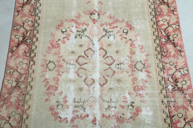 3x6 Vintage Handmade Distressed Area Rug