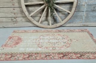 3x6 Vintage Handmade Distressed Area Rug - Thumbnail