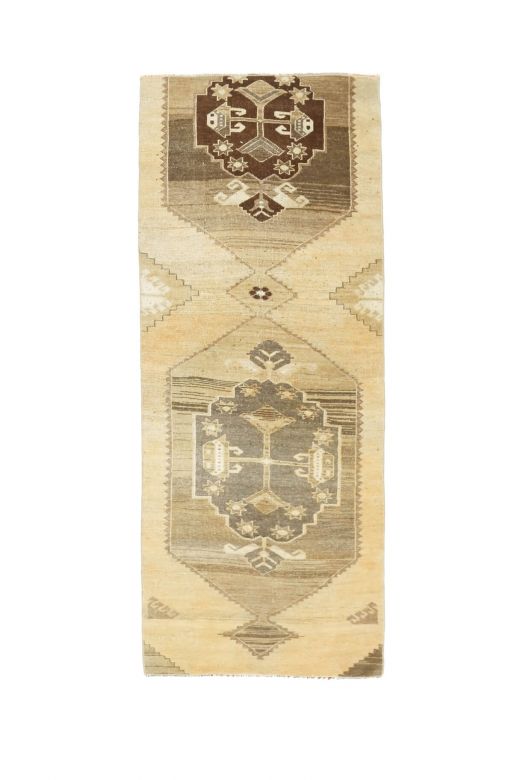 Turkish Vintage Oushak Runner Rug
