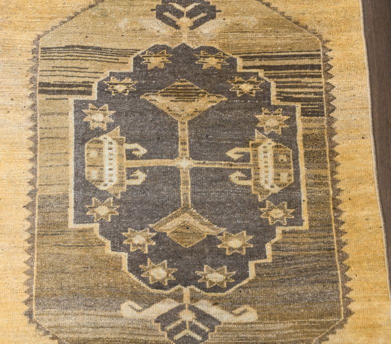 Turkish Vintage Oushak Runner Rug