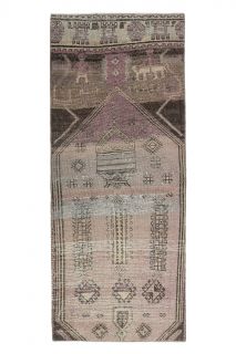 Wool Anatolian Runner Rug - Thumbnail