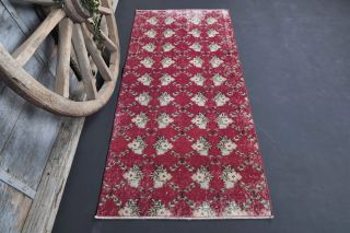 Vintage Red Runner Rug - Thumbnail