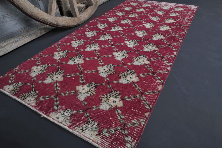 Vintage Red Runner Rug