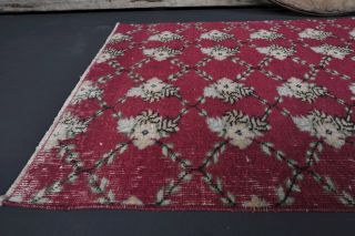 Vintage Red Runner Rug - Thumbnail