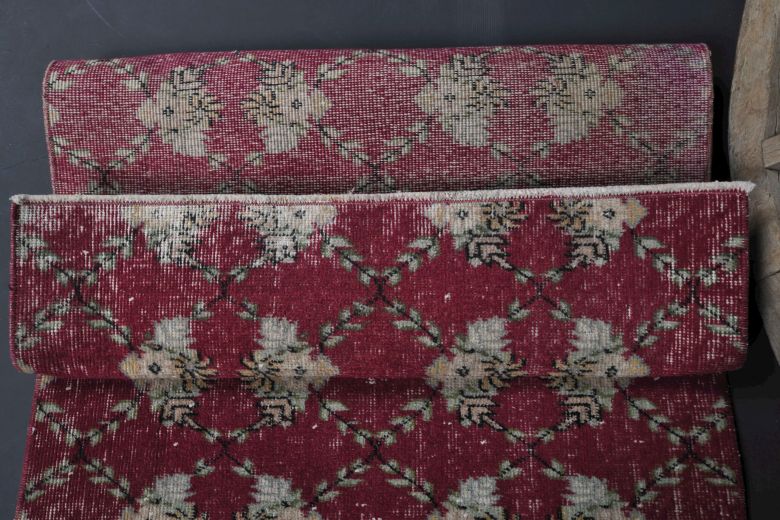 Vintage Red Runner Rug