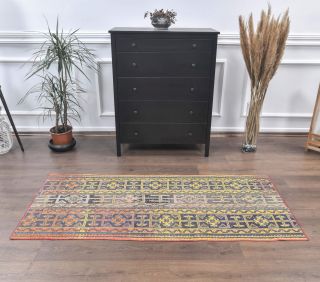 Vintage Patchwork Runner Rug - Thumbnail