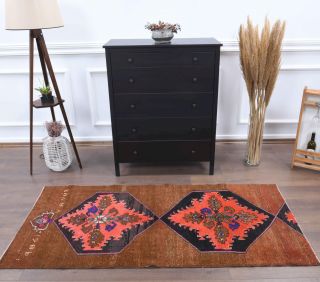 3x6 Wool Vintage Runner Rug - Thumbnail