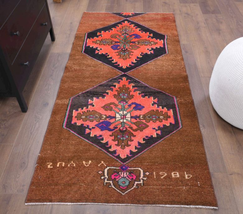 3x6 Wool Vintage Runner Rug