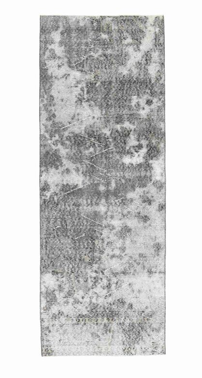 Vintage Gray Anatolian Runner Rug