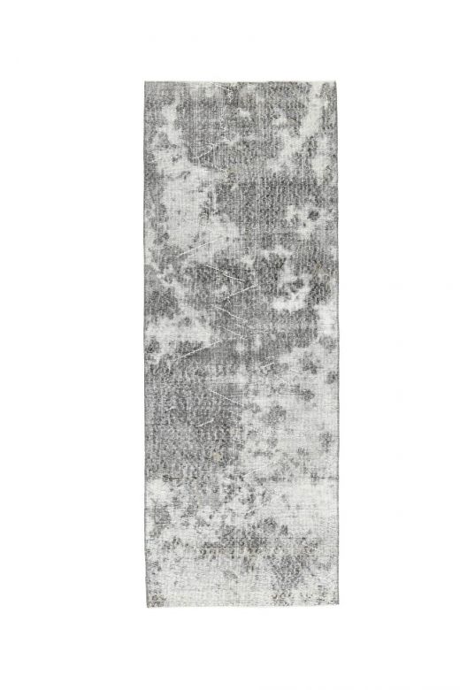 Vintage Gray Anatolian Runner Rug