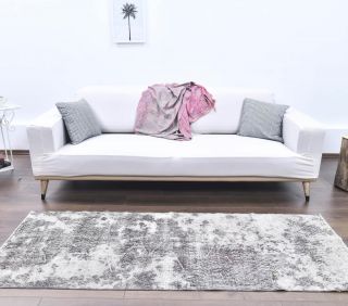 Vintage Gray Anatolian Runner Rug - Thumbnail