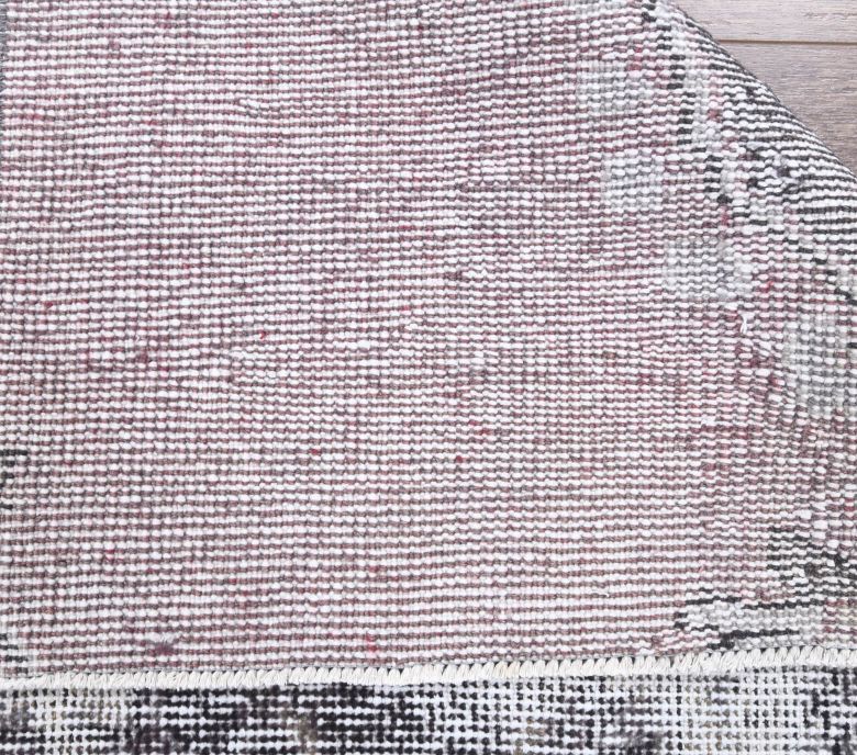 Vintage Gray Anatolian Runner Rug