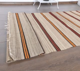 3x7 Vintage Handmade Kilim Runner Rug - Thumbnail