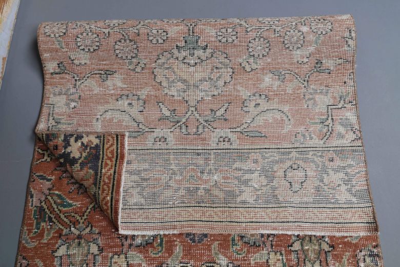 Floral Design Vintage Runner Rug