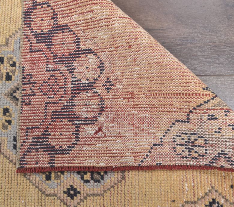 3x7 Vintage Handwoven Anatolian Runner Rug