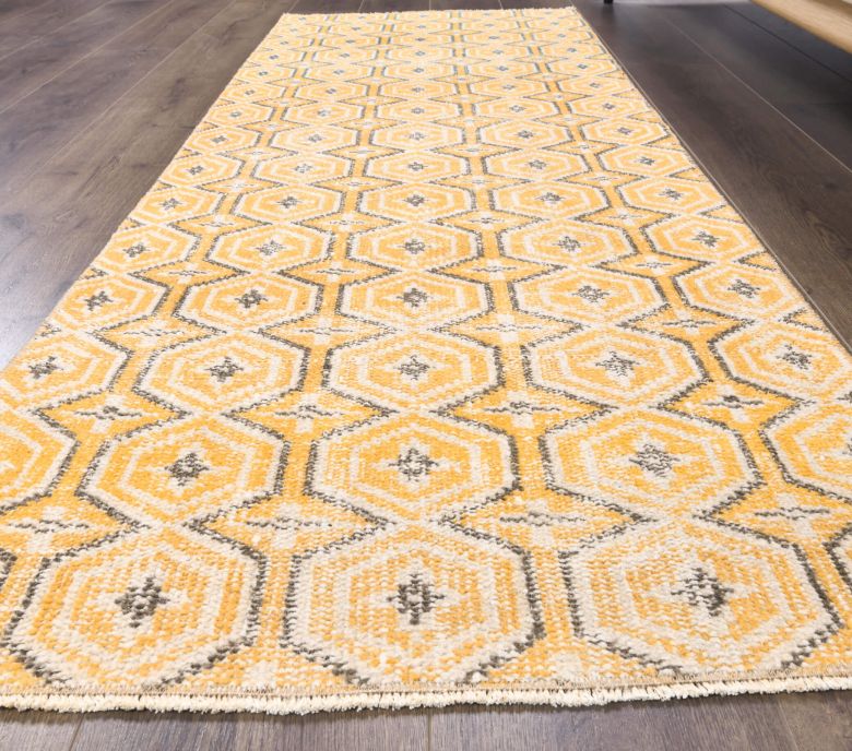 Vintage Orange Anatolian Runner Rug