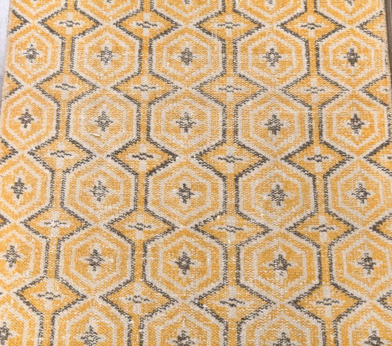 Vintage Orange Anatolian Runner Rug