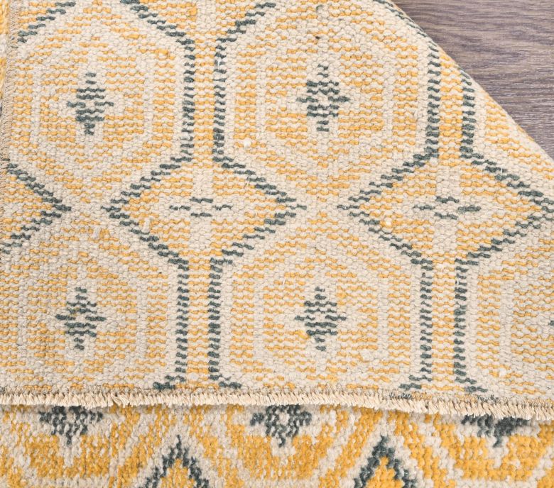 Vintage Orange Anatolian Runner Rug