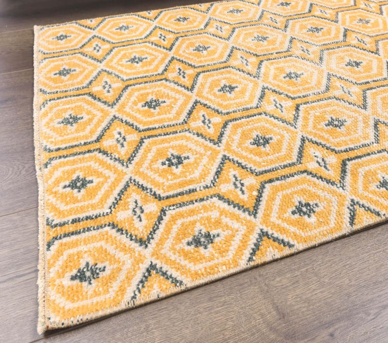 Vintage Orange Anatolian Runner Rug
