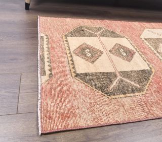 Vintage Orange Runner Rug - Thumbnail