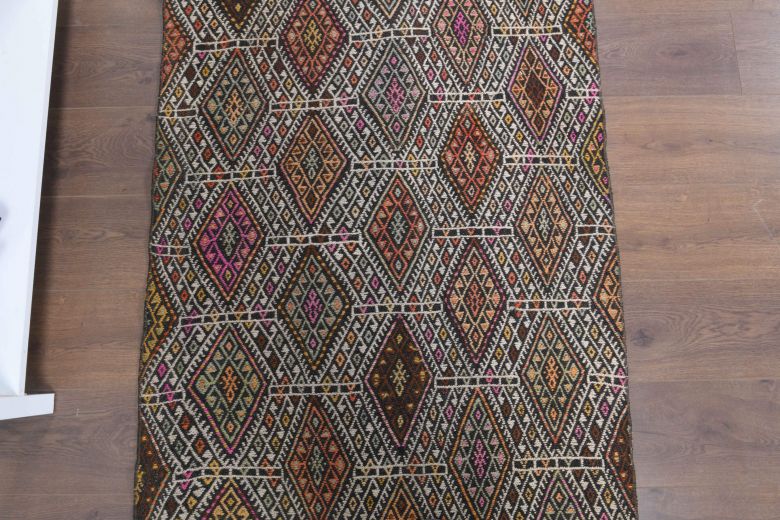 3x7 Wool Vintage Runner Rug