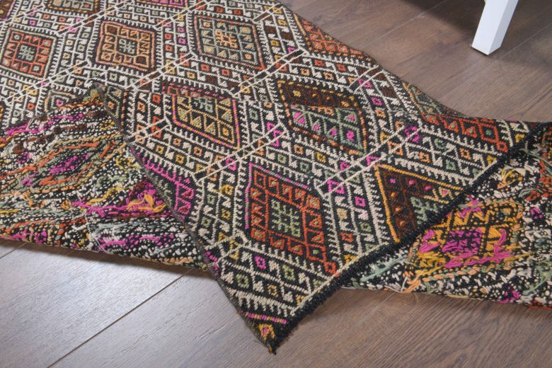 3x7 Wool Vintage Runner Rug