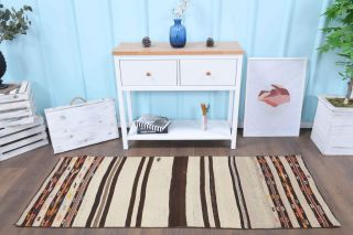 3x7 Wool Vintage Runner Rug - Thumbnail