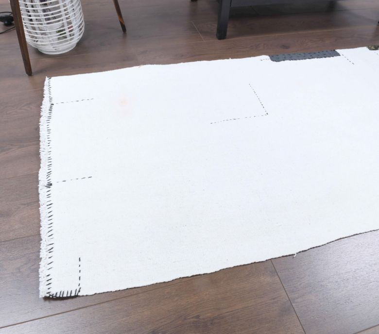 3x7 Wool Vintage Runner Rug