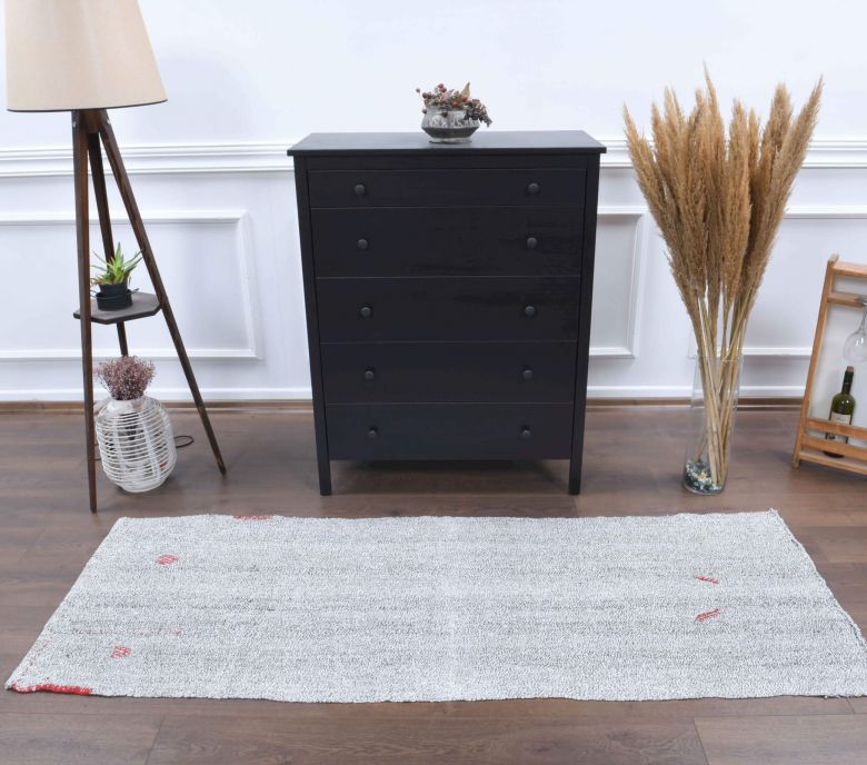 3x7 Wool Vintage Runner Rug