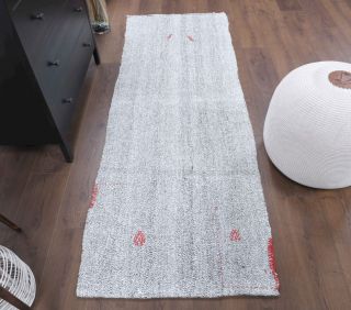 3x7 Wool Vintage Runner Rug - Thumbnail