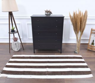 3x7 Wool Vintage Runner Rug - Thumbnail