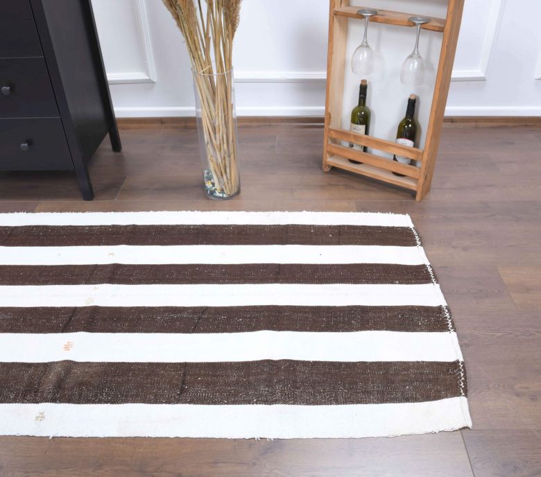 3x7 Wool Vintage Runner Rug