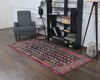 3x8 Turkish Vintage Runner Rug - Thumbnail