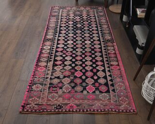 3x8 Turkish Vintage Runner Rug - Thumbnail
