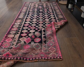 3x8 Turkish Vintage Runner Rug - Thumbnail