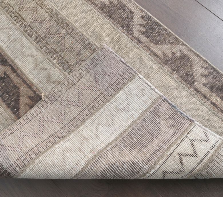 3x8 Vintage Handmade Patchwork Runner Rug