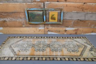 Vintage Orange Runner Rug - Thumbnail