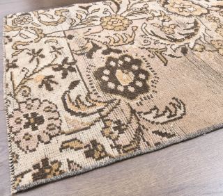 Vintage Brown Runner Rug - Thumbnail