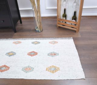 3x8 Wool Vintage Runner Rug - Thumbnail